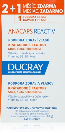 Ducray Anacaps Reactiv tobolky pro řídnoucí vlasy