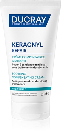 Ducray Keracnyl Repair Soothing Compensating Cream Soothing And Moisturizing Cream for sensitive acne-prone skin