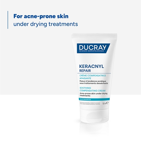 Ducray Keracnyl Repair Soothing Compensating Cream Soothing And Moisturizing Cream for sensitive acne-prone skin