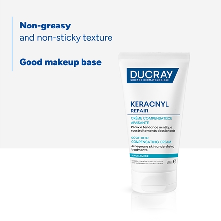 Ducray Keracnyl Repair Soothing Compensating Cream Soothing And Moisturizing Cream for sensitive acne-prone skin