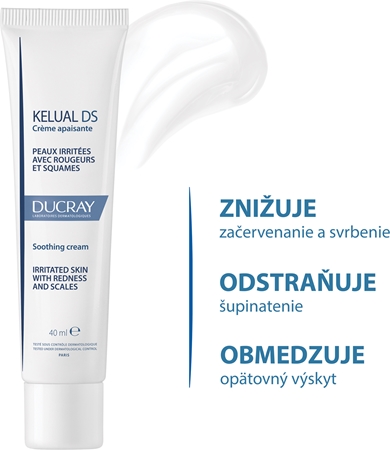 Ducray Kelual DS Soothing Cream upokojujúci krém pre suchú a podráždenú pleť