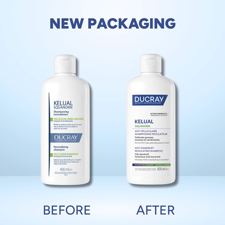 Ducray Kelual Squanorm Regulating Treatment Shampoo Oily Dandruff Šampoon rasuse kõõma hoolduseks