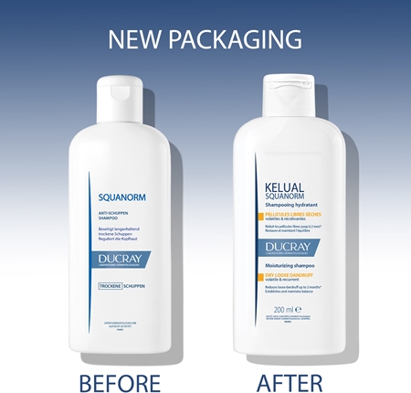 Ducray Kelual Squanorm Moisturizing Treatment Shampoo Dry Dandruff σαμπουάν για την αντιμετώπιση της ξηρής πυτιρίδας