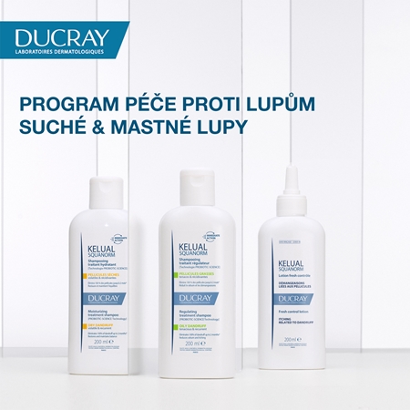 Ducray Kelual Squanorm Regulating Treatment Shampoo Oily Dandruff šampon proti mastným lupům