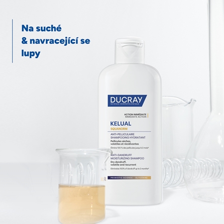 Ducray Kelual Squanorm Moisturizing Treatment Shampoo Dry Dandruff šampon proti suchým lupům