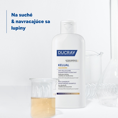 Ducray Kelual Squanorm Moisturizing Treatment Shampoo Dry Dandruff šampón proti suchým lupinám