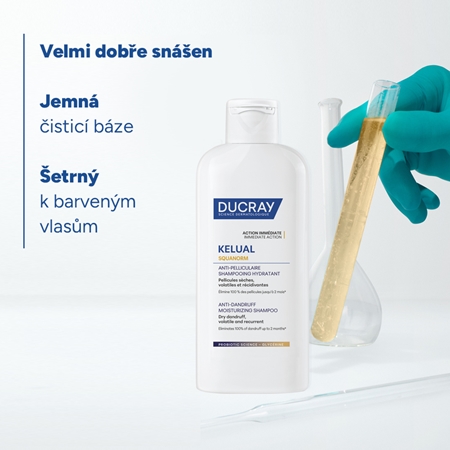 Ducray Kelual Squanorm Moisturizing Treatment Shampoo Dry Dandruff šampon proti suchým lupům