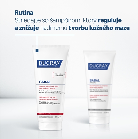 Ducray Sabal Argeal šampón pre mastné vlasy a vlasovú pokožku