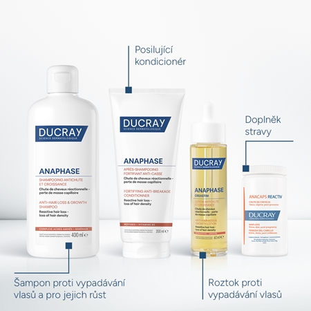 Ducray Anaphase+ Strenghthening Conditioner posilující kondicionér proti lámavosti vlasů