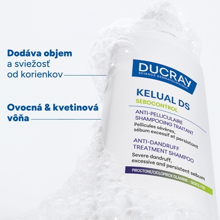 Ducray Kelual DS Sebocontrol šampón proti lupinám