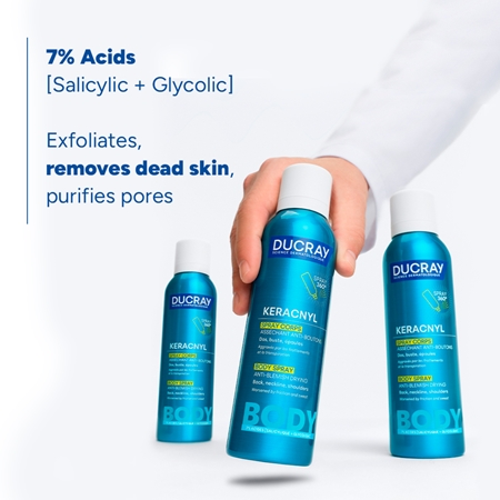 Ducray Keracnyl Body Spray Anti-blemish Drying Bodyspray gegen Akne