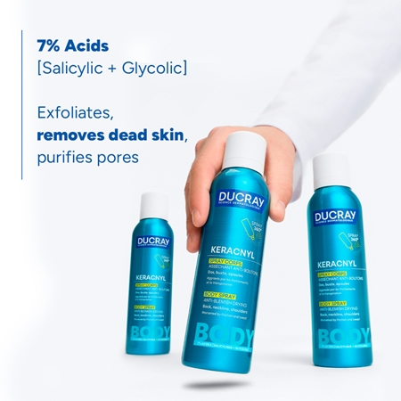Ducray Keracnyl Body Spray Anti-blemish Drying Bodyspray gegen Akne