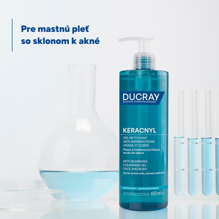 Ducray Keracnyl čistiaca voda pre mastnú a problematickú pleť