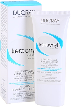 Ducray Keracnyl creme matificante  para pele oleosa