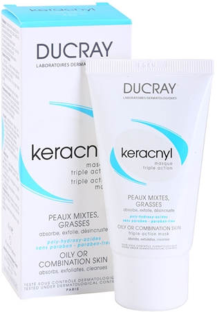 Ducray Keracnyl mascarilla limpiadora para pieles grasas y mixtas