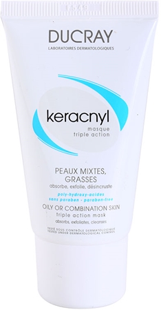 Ducray Keracnyl mascarilla limpiadora para pieles grasas y mixtas