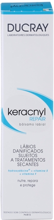 Ducray Keracnyl regenerating lip balm compatible with acne treatments
