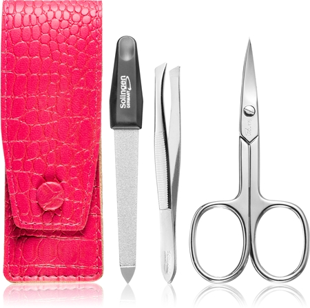 DuKaS Premium Line Solingen 892 ταξιδιωτικό σετ Pink Crocodile