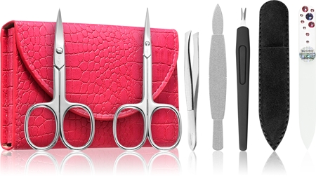 DuKaS Premium Line Solingen 214 Manikyrset + fodral Pink