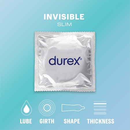 Durex Invisible Slim kondómy