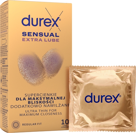 Durex Sensual Extra Lube óvszerek