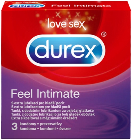 Durex Feel Intimate Ultra Thin Condoms for Better Sensitivity