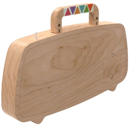 2Kids Toys Activity Board Wooden FM Radio activity toy