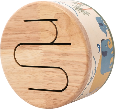 2Kids Toys Wooden Drum Safari jouet musical