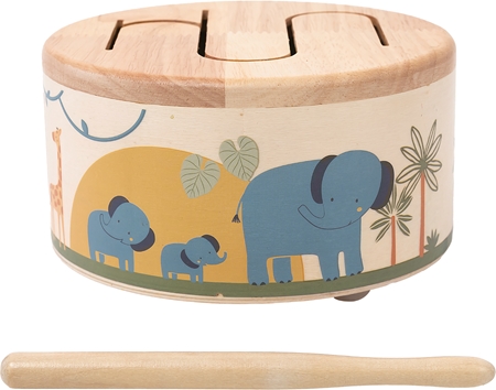 2Kids Toys Wooden Drum Safari jouet musical