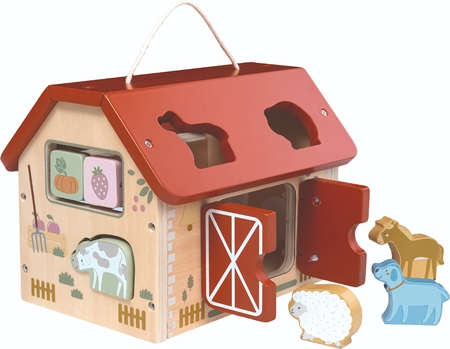 2Kids Toys Shape Sorter Farm Animals Activity Steckspielzeug