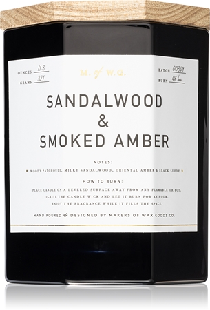 Makers of Wax Goods Sandalwood & Smoked Amber illatgyertya