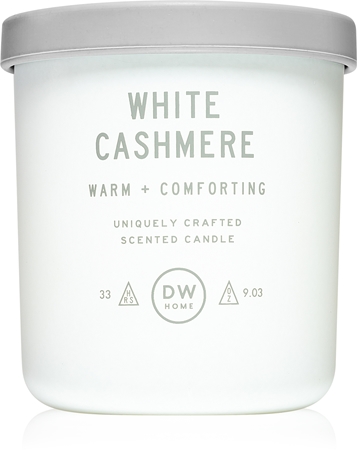 DW Home Text White Cashmere scented candle