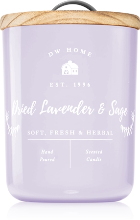 DW Home Farmhouse Dried Lavender & Sage scented candle