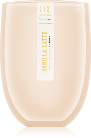 DW Home Vanilla Latte bougie parfumée avec mèche en bois