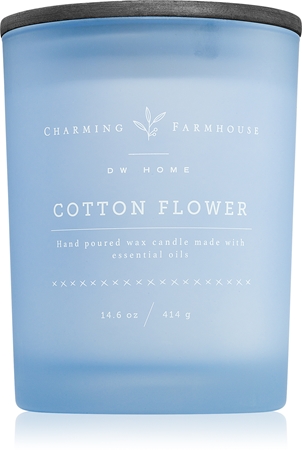 DW Home Charming Farmhouse Cotton Flower scented candle