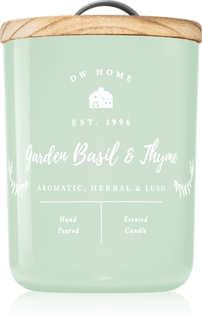 DW Home Farmhouse Garden Basil & Thyme vonná svíčka
