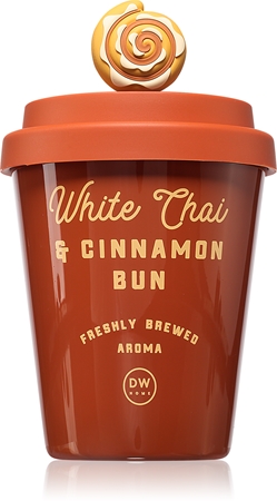 DW Home Cup Of Joe White Chai & Cinnamon Bun aromatizēta svece