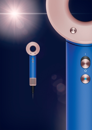 Dyson Supersonic™ HD07 Blue Blush fén na vlasy