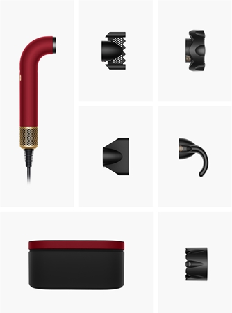 Dyson Supersonic r HD17 T1/T2 Red Velvet/Gold sèche-cheveux ionique
