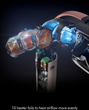 Dyson Supersonic r HD17 T1/T2 Red Velvet/Gold sèche-cheveux ionique