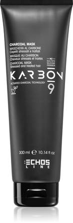 Masque Cheveux ECHOSLINE Karbon9 Au Charbon 1000ml - Pour Cheveux Traités - Neuf Sous Emballage