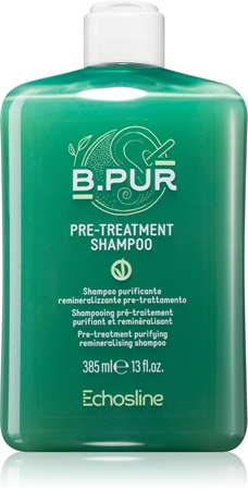 Echosline B. PUR PRE - TREATMENT SHAMPOO σαμπουάν για βαθύ καθαρισμό για ξηρά και ατίθασα μαλλιά