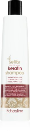 Echosline Seliár Keratin σαμπουάν για χημικά επεξεργασμένα και μηχανικά ταλαιπωρημένα μαλλιά