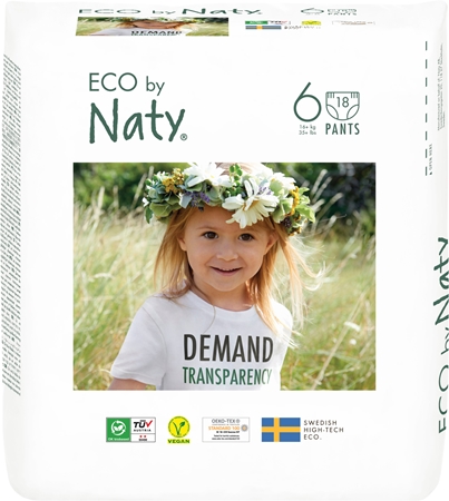 ECO by Naty Nappy Pants XL Size 6 jednorázové plenkové kalhotky