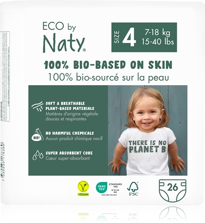 ECO by Naty Nappies Maxi Size 4 jednorazové EKO plienky