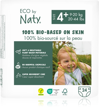 ECO by Naty Nappies Maxi+ Size 4+ jednorázové EKO pleny