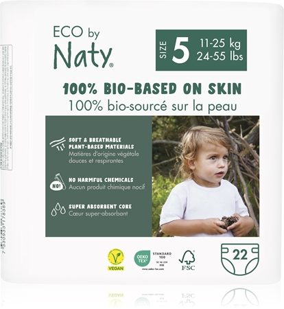 ECO by Naty Nappies Junior Size 5 jednorazové EKO plienky