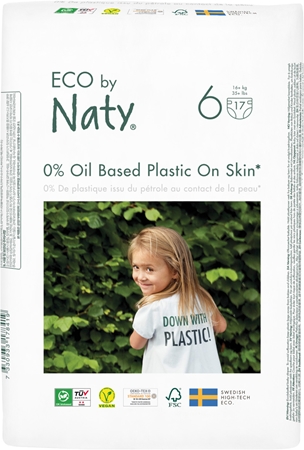 ECO by Naty Nappies XL Size 6 jednorazové EKO plienky