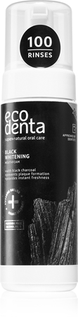 Ecodenta Black Charcoal spuma cu efect de albire