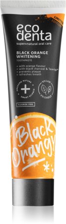Ecodenta Expert Black Orange Whitening dentifricio sbiancante al carbone attivo senza fluoro